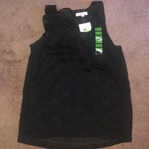 Ellen Tracy (L) Beautiful Black sleeveless tank